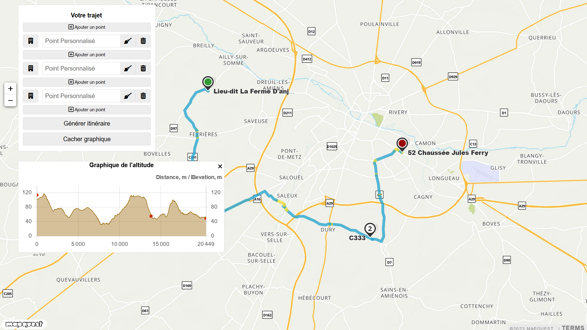 Carte interactive